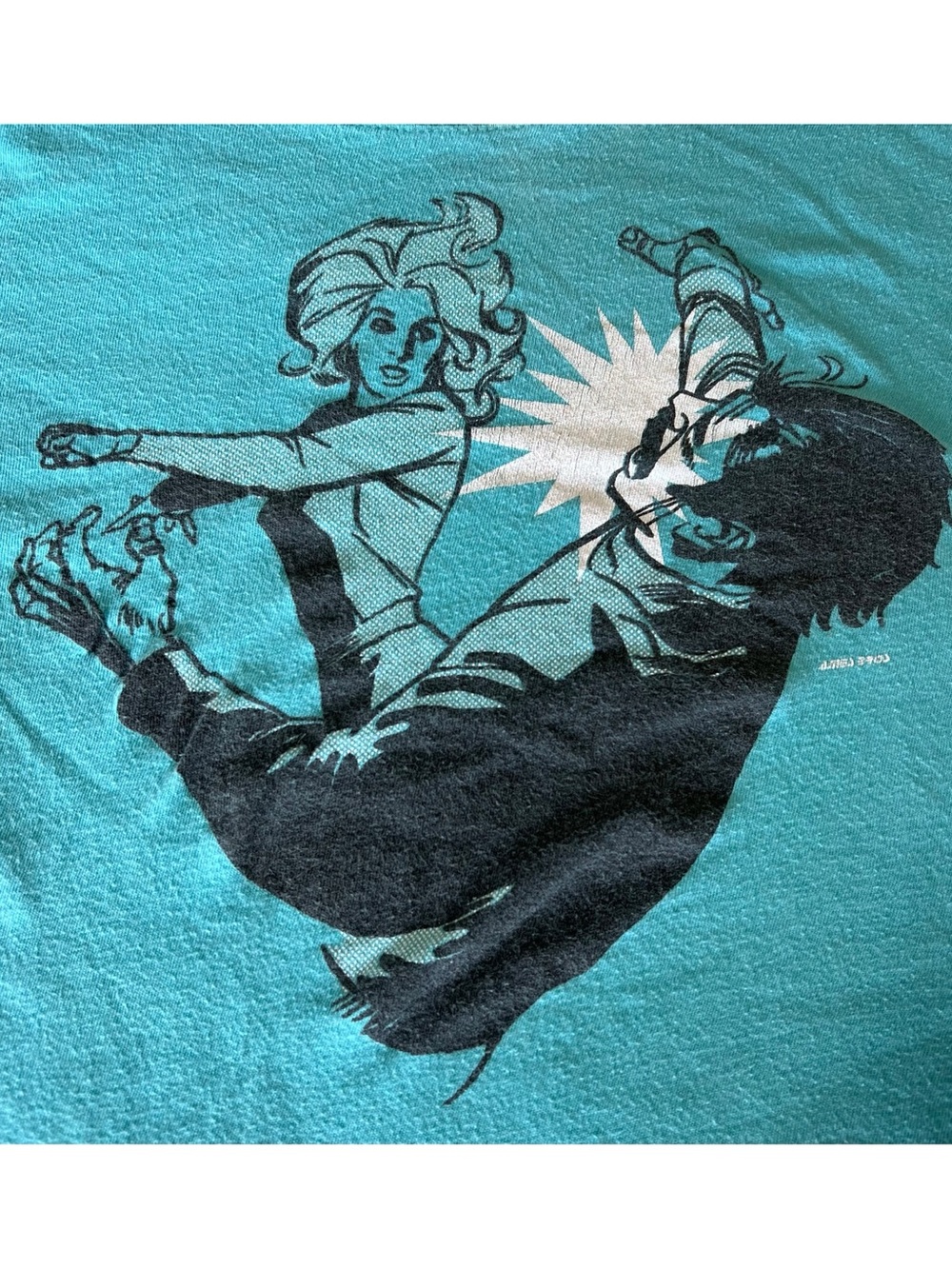 Women's Short Sleeve Graphic Tee - Turquoise